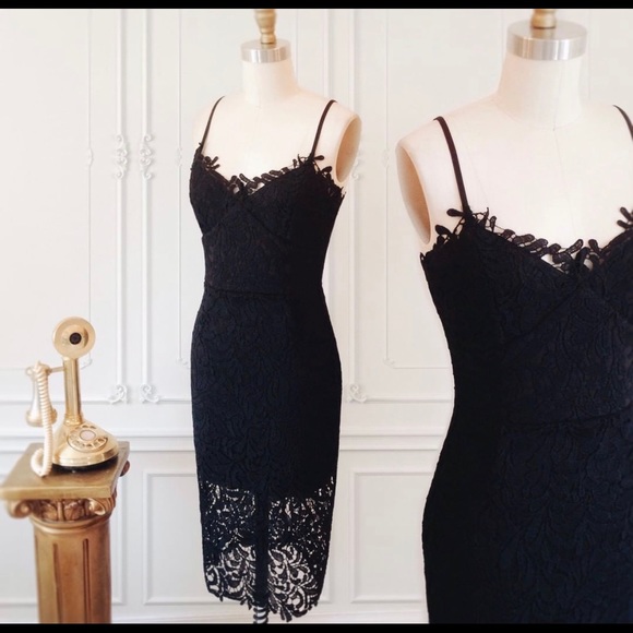 Black midi dress - Picture 3 of 3